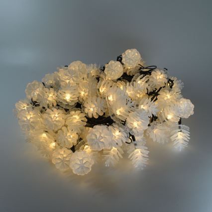 LED-jouluketju ulkokäyttöön 80xLED/25m IP44 lämmin valkoinen