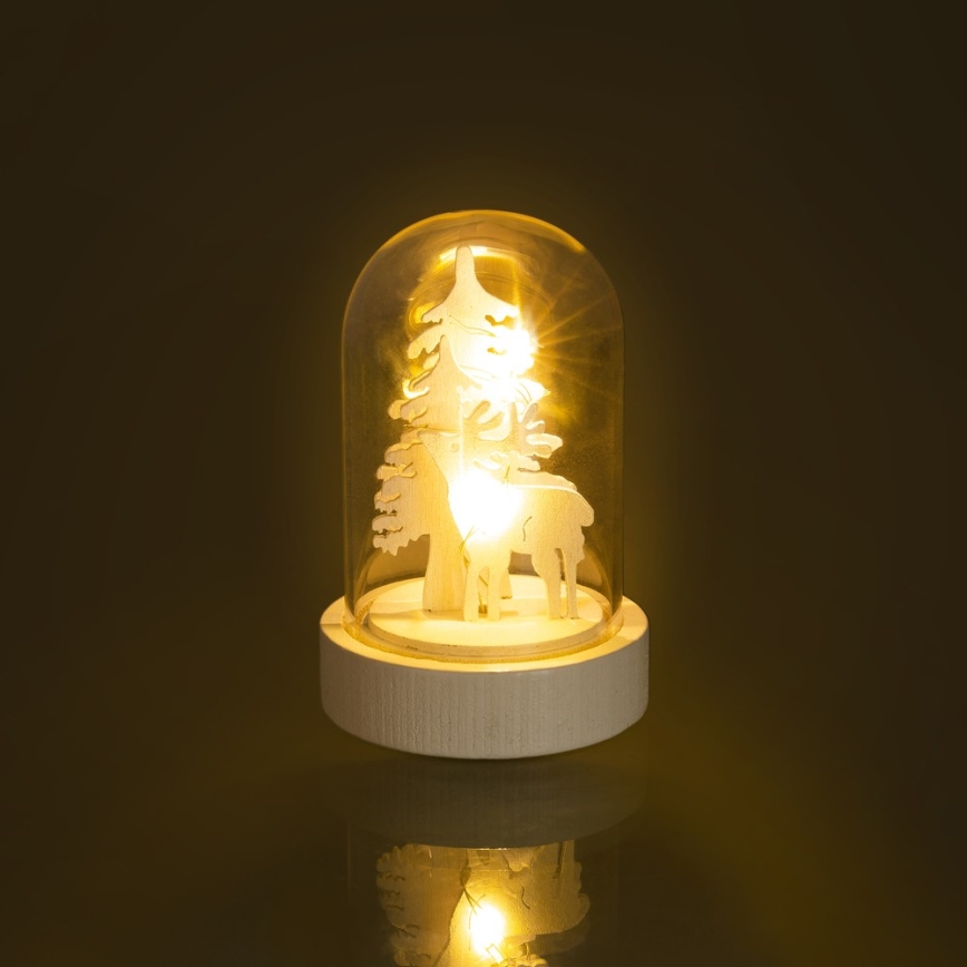 LED-joulukoriste 1xLED/1xCR2032 lämmin valkoinen