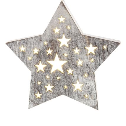 LED-joulukoriste 1xLED/2xAAA lämmin valkoinen
