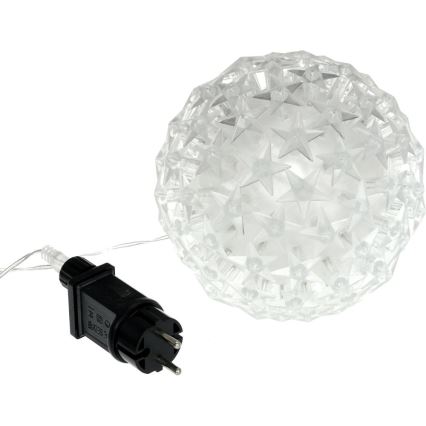 LED-joulukoriste LED/230V/lämpimänvalkoinen pallo