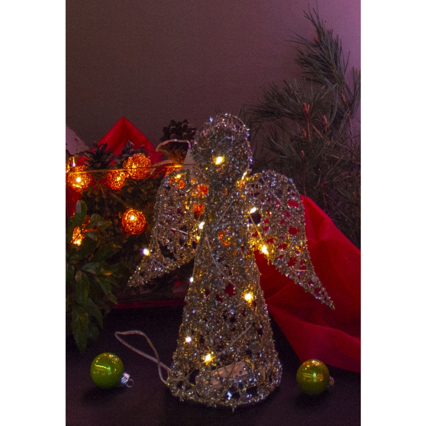 LED joulukoriste LED/2xAA enkeli