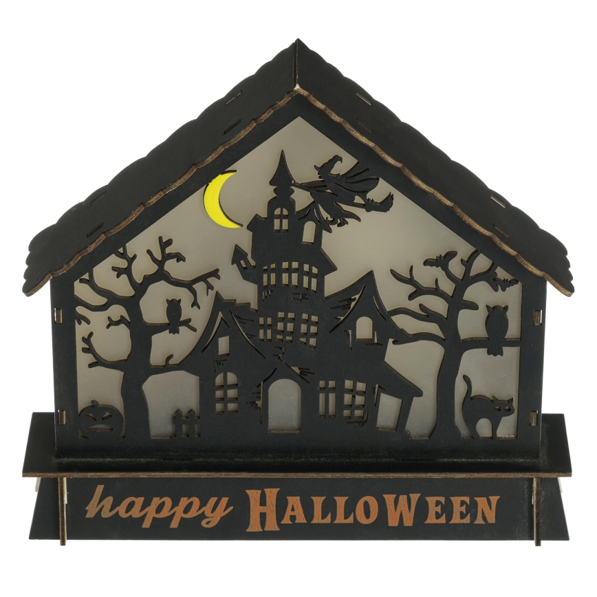 LED Koriste HALLOWEEN LED/2xAA/monivärinen kummitustalo
