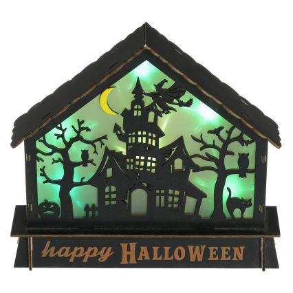 LED Koriste HALLOWEEN LED/2xAA/monivärinen kummitustalo
