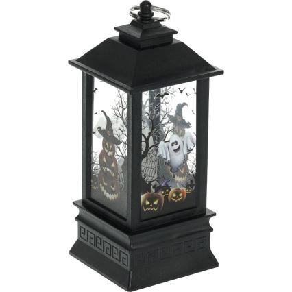 LED Koriste HALLOWEEN LED/3xAAA/lämpimänvalkoinen lyhty kurpitsoilla