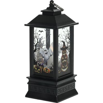 LED Koriste HALLOWEEN LED/3xAAA/lämpimänvalkoinen lyhty kurpitsoilla