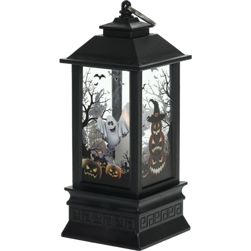 LED Koriste HALLOWEEN LED/3xAAA/lämpimänvalkoinen lyhty kurpitsoilla