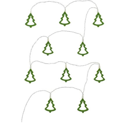 LED-koristeketju 10xLED/2xAA 1,6m lämpimänvalkoinen