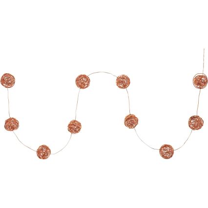 LED Koristeketju 10xLED/2xAA lämmin valkoinen