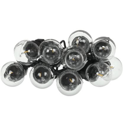 LED koristeketju ulkokäyttöön SEPPELE G45 10xE27/230V 8m IP44 lämpimänvalkoinen