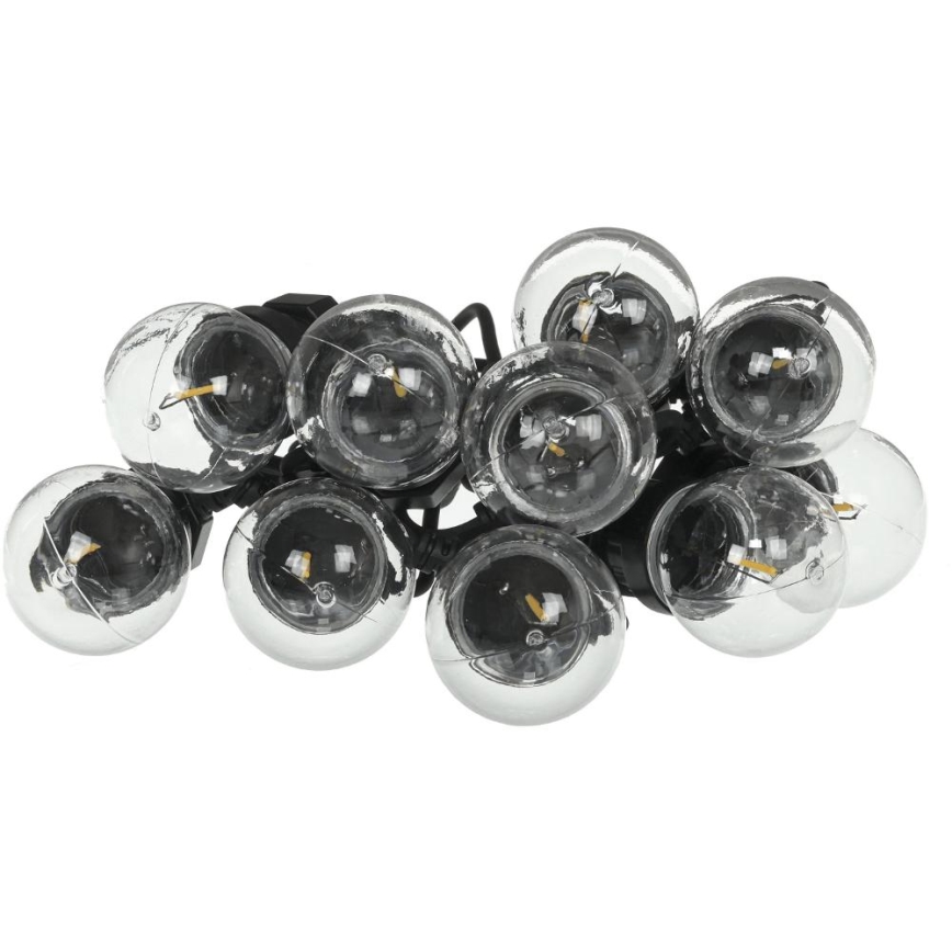 LED koristeketju ulkokäyttöön SEPPELE G45 10xE27/230V 8m IP44 lämpimänvalkoinen