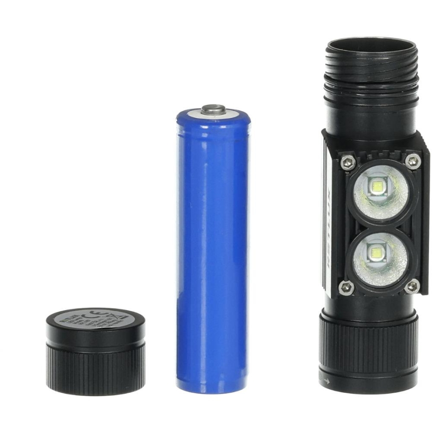 LED ladattava alumiininen otsalamppu LED/2600 mAh IP66