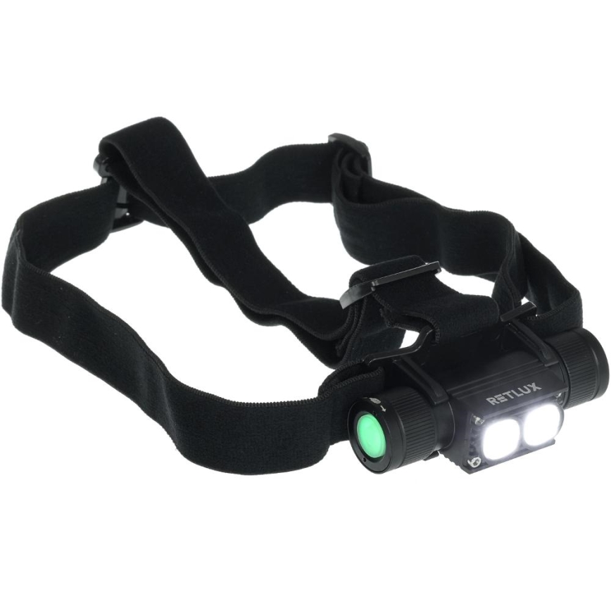 LED ladattava alumiininen otsalamppu LED/2600 mAh IP66