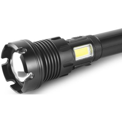 LED Ladattava alumiininen taskulamppu virtapankkitoiminnolla LED/4400 mAh 2200 lm IP44