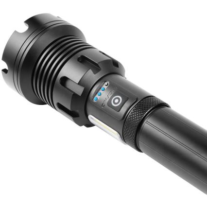 LED Ladattava alumiininen taskulamppu virtapankkitoiminnolla LED/4400 mAh 2200 lm IP44
