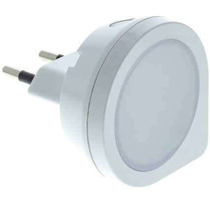 LED Pistorasian suuntavalo anturilla LED/0,4W/230V 3000K valkoinen