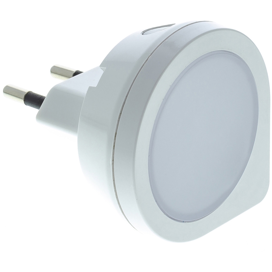 LED Pistorasian suuntavalo anturilla LED/0,4W/230V 3000K valkoinen