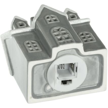 LED Posliini koriste LED/2xLR44/lämpimänvalkoinen talo harmaa