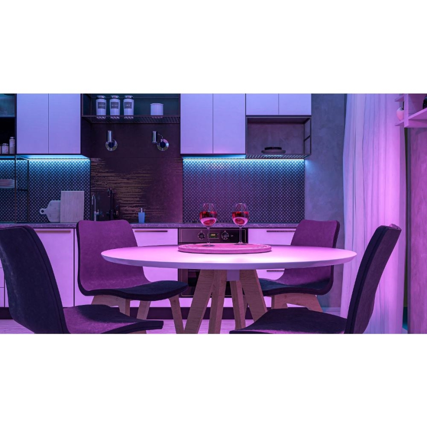 LED RGBW Älykäs himmennettävä nauha 5m LED/230V 2700-6500K Wi-Fi Tuya + kauko-ohjaus