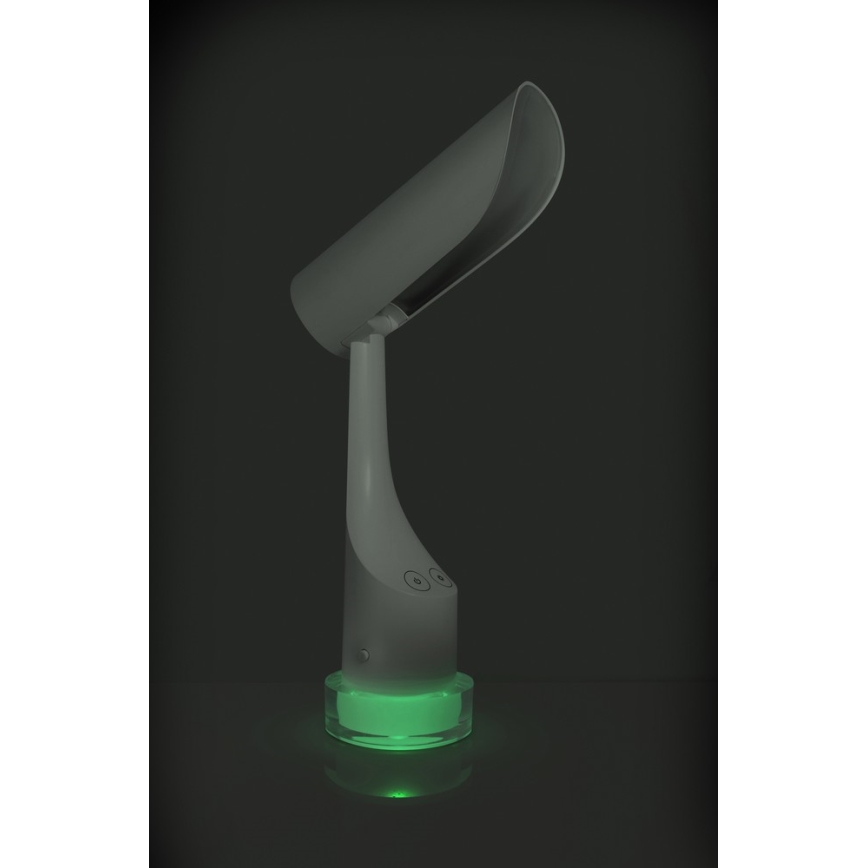 LED RGBW Himmennettävä ladattava pöytälamppu LED/5W/5V 2000 mAh 3000/6000K valkoinen