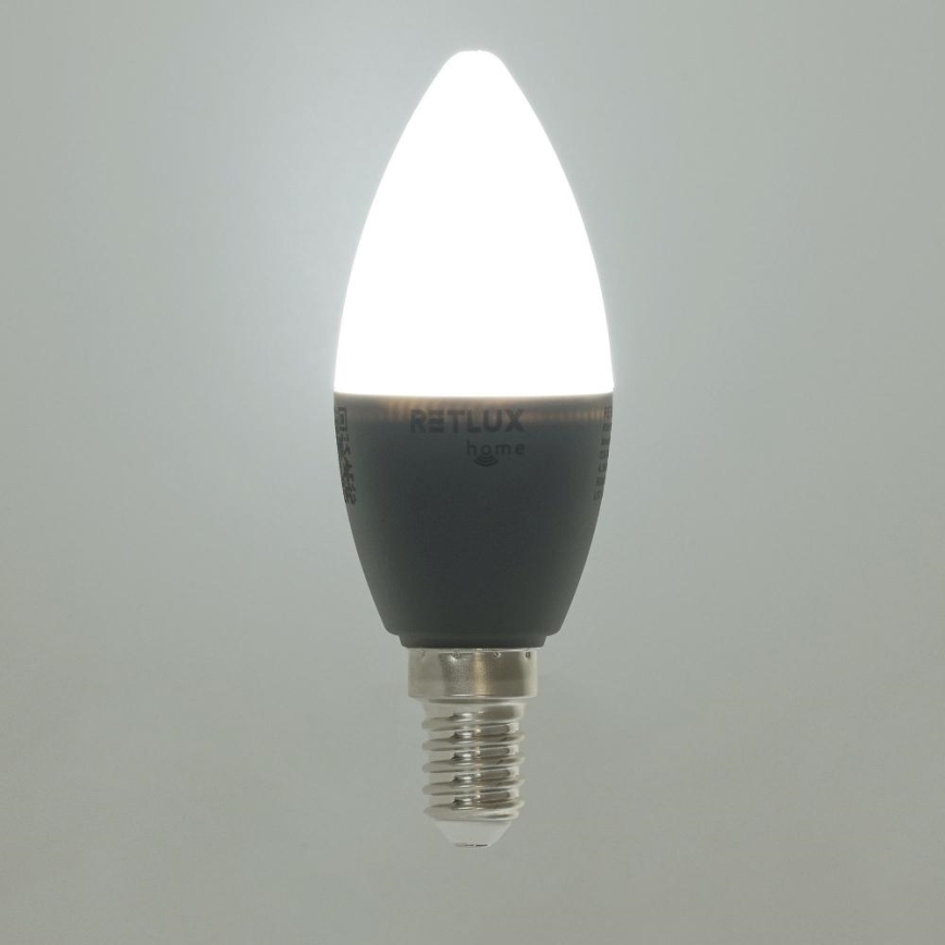 LED RGBW Himmennettävä polttimo C37 E14/4,5W/230V 2700-6500K Wi-Fi Tuya