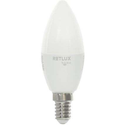 LED RGBW Himmennettävä polttimo C37 E14/4,5W/230V 2700-6500K Wi-Fi Tuya
