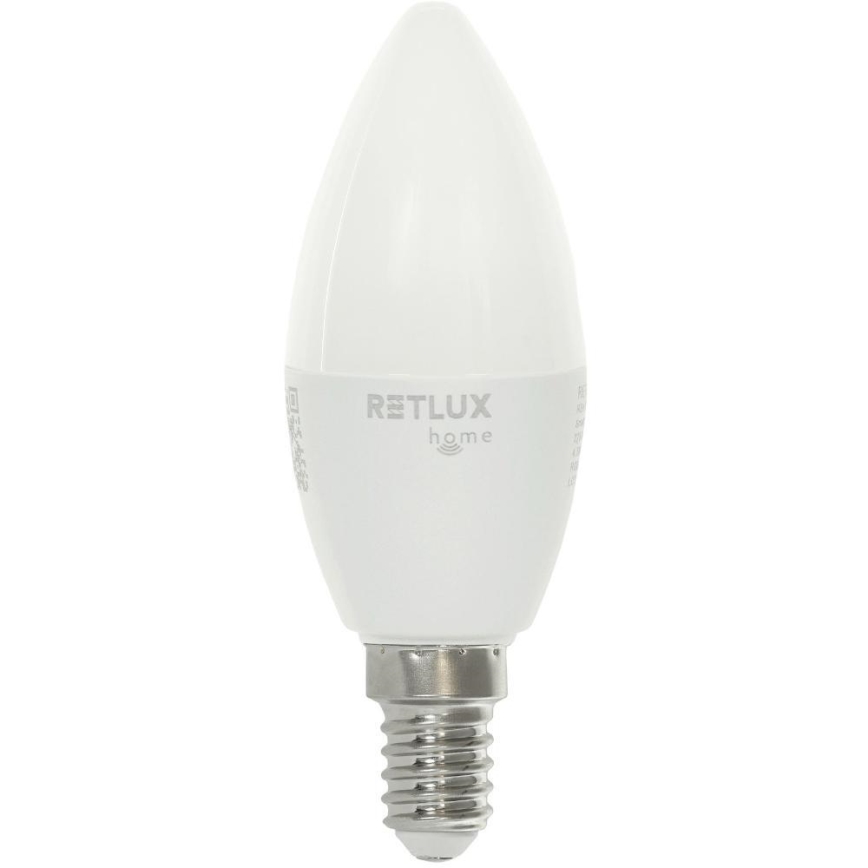 LED RGBW Himmennettävä polttimo C37 E14/4,5W/230V 2700-6500K Wi-Fi Tuya