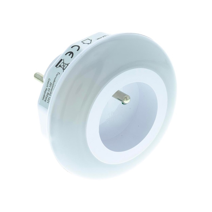 LED Suuntavalo hämärätunnistimella ja pistorasialla LED/0,6W/230V