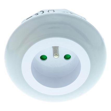 LED Suuntavalo hämärätunnistimella ja pistorasialla LED/0,6W/230V