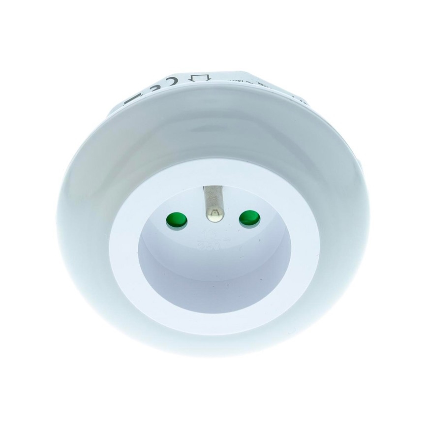 LED Suuntavalo hämärätunnistimella ja pistorasialla LED/0,6W/230V