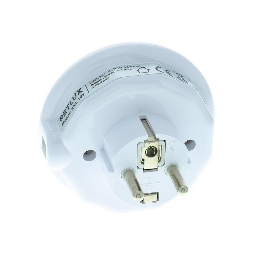 LED Suuntavalo hämärätunnistimella ja pistorasialla LED/0,6W/230V