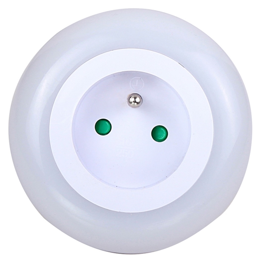 LED Suuntavalo hämärätunnistimella ja pistorasialla LED/0,6W/230V