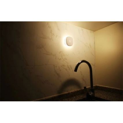 LED-yövalo anturilla LED/0,45W/3xAAA 3000K valkoinen