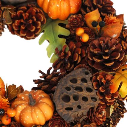 Syksyinen seppele HALLOWEEN halkaisija 35 cm