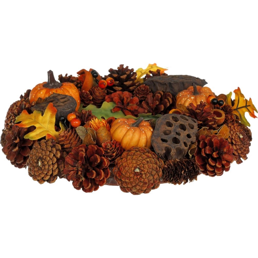 Syksyinen seppele HALLOWEEN halkaisija 35 cm