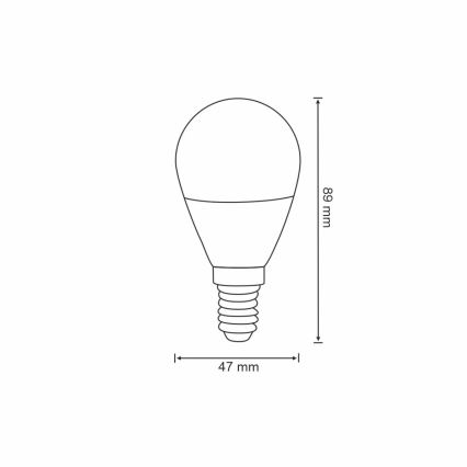 RGB Himmennettävä LED-polttimo G45 E14/5,5W/230V 3000-6500K Wi-fi Tuya