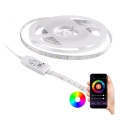 RGB LED himmennettävä nauha ulkokäyttöön Wi-Fi LED / 6.5W / IP65 2 m Tuya