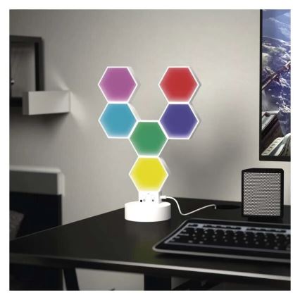 RGBIC Himmennettävä pöytävalaisin GoSmart LED/5,5W/230V Wi-Fi Tuya