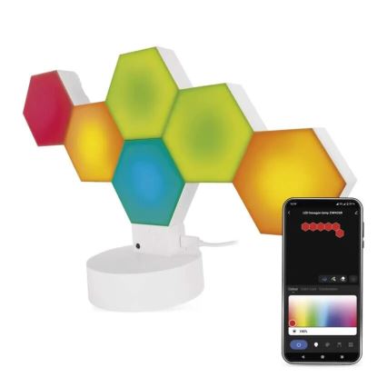 RGBIC Himmennettävä pöytävalaisin GoSmart LED/5,5W/230V Wi-Fi Tuya