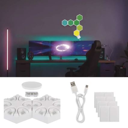 RGBIC Himmennettävä pöytävalaisin GoSmart LED/5,5W/230V Wi-Fi Tuya