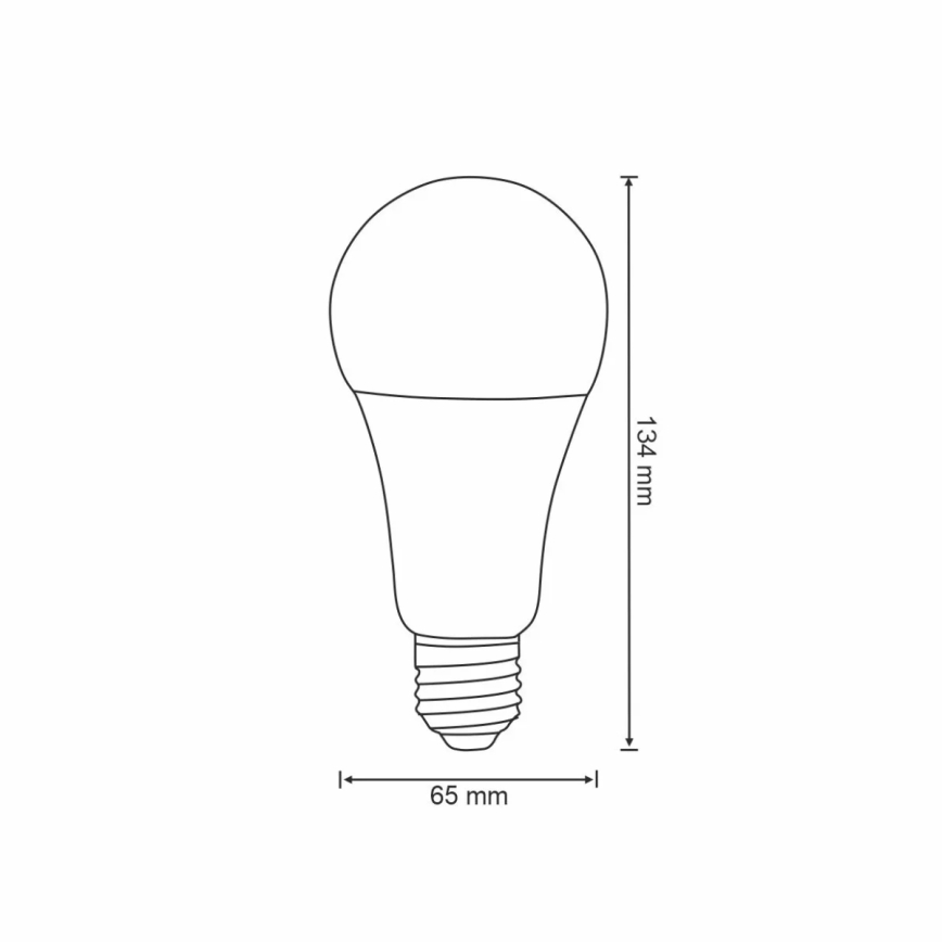 RGBW Himmennettävä LED-polttimo A65 E27/11W/230V 2700-6500K Wi-Fi Tuya