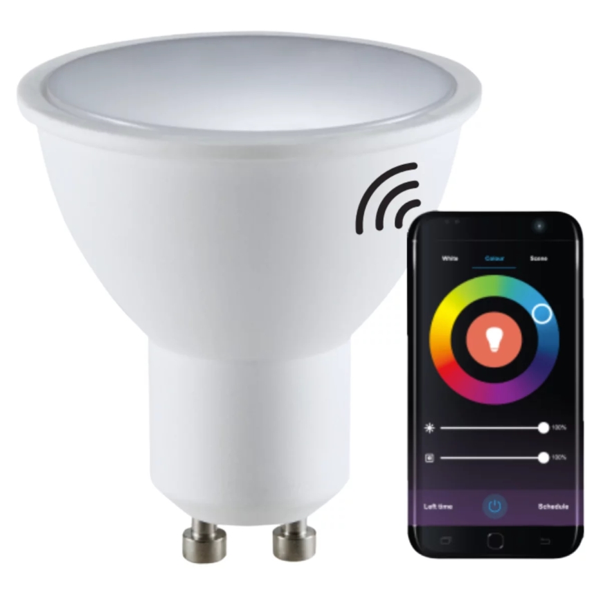 RGBW Himmennettävä LED-polttimo G45 GU10/5,5W/230V 2700-6500K Wi-Fi Tuya