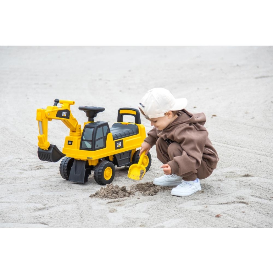 Ride-on push kaivinkone CAT keltainen/musta