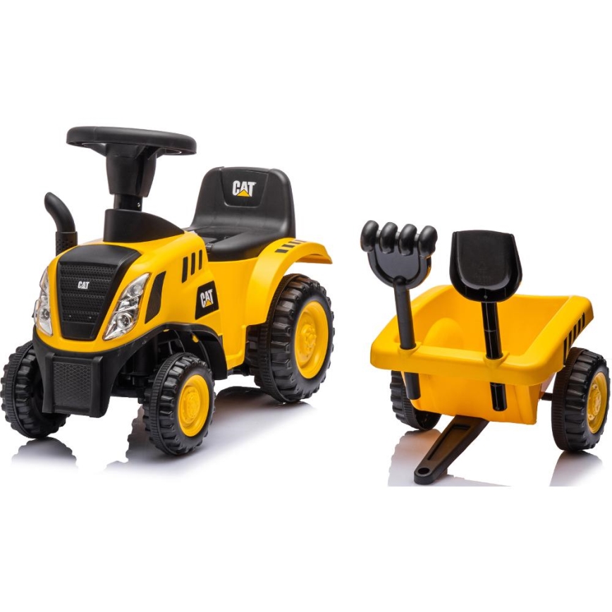 Ride-on push traktori CAT keltainen/musta