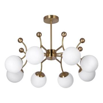 Riippukattokruunu 8xE27/60W/230V kulta