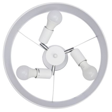 Riippukattokruunu ALBA 3xE27/15W/230V valkoinen