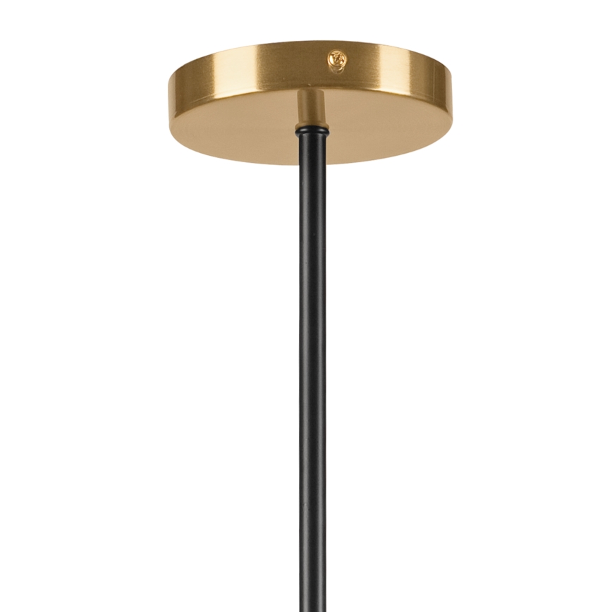 Riippukattokruunu LILOU 4xE14/5W/230V kulta/musta/savuinen beige