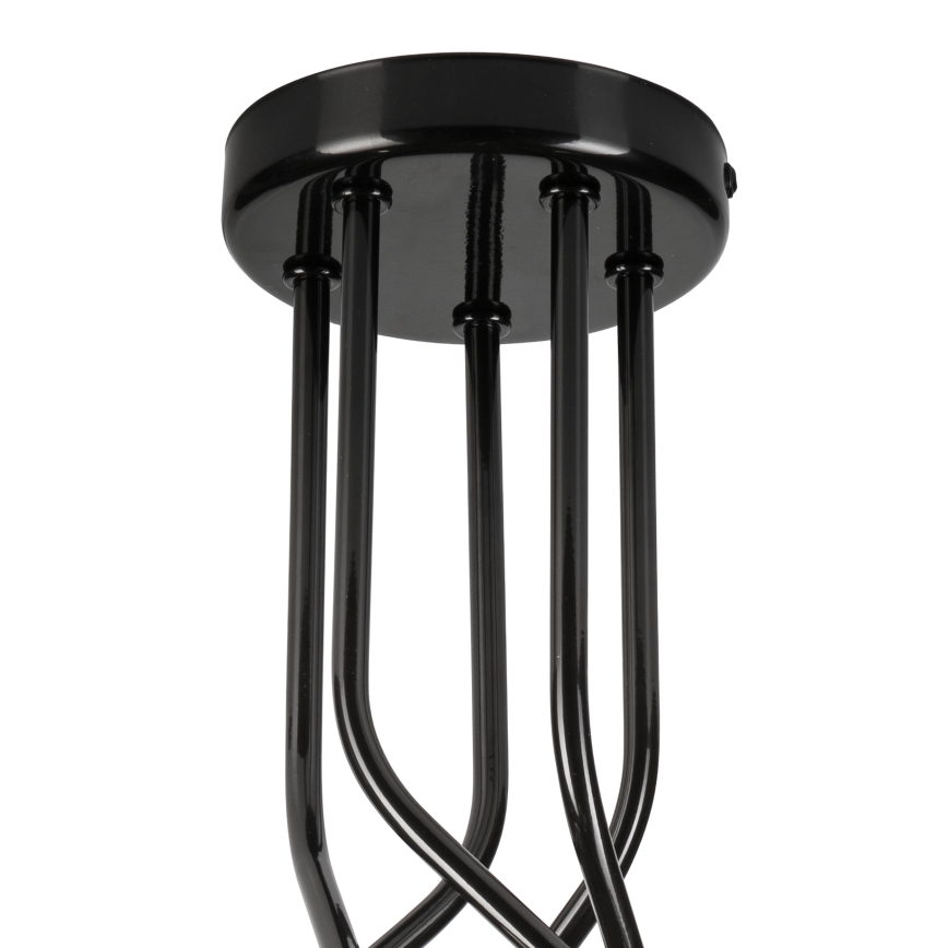 Riippukattokruunu PRIYA 5xE27/15W/230V musta