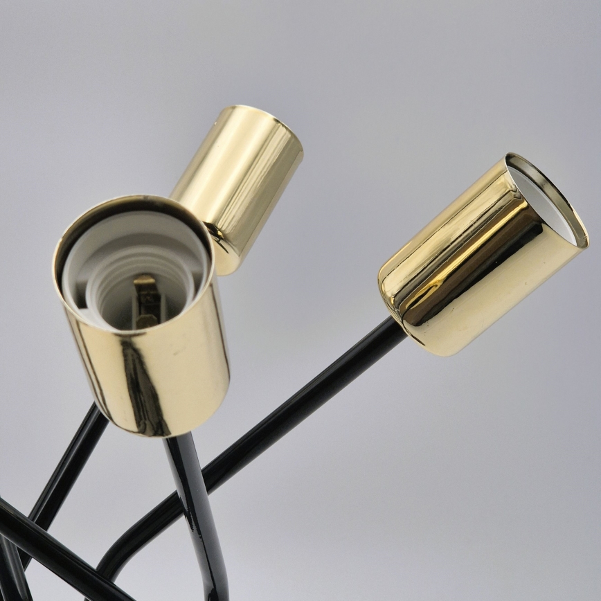 Riippukattokruunu PRIYA 5xE27/15W/230V musta