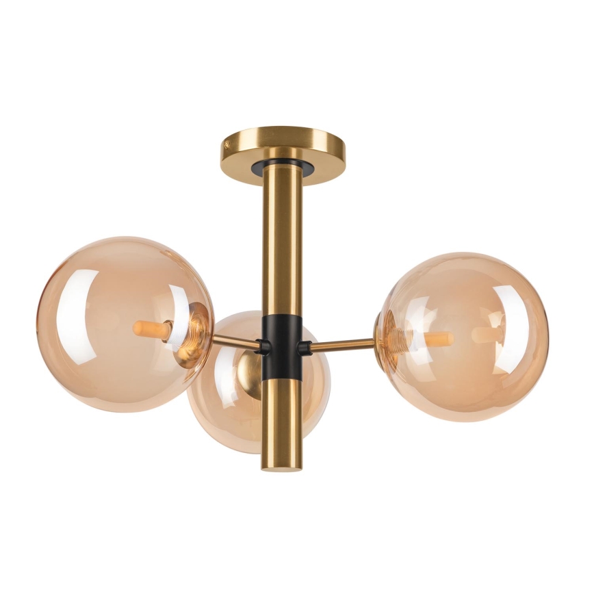 Riippukattokruunu ROLLO 3xG9/5W/230V kulta/savuinen beige
