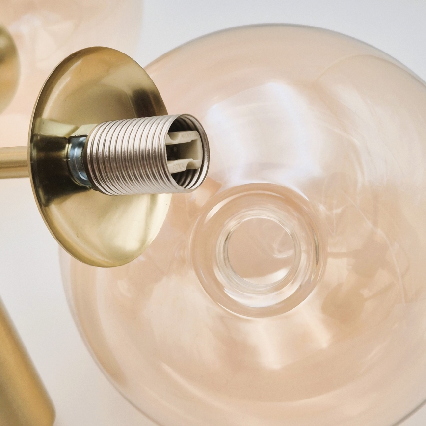 Riippukattokruunu ROLLO 3xG9/5W/230V kulta/savuinen beige
